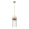 Z-Lite Fontaine 3 Light Pendant, Rubbed Brass & Clear 3035P9-RB - alternate 6